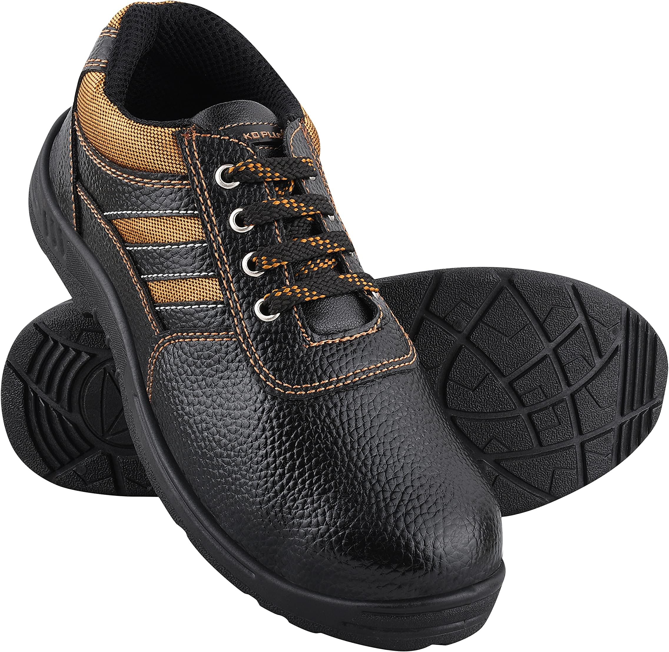 Alko Plus Synthetic Leather Safety Shoe Steel Toe 10UK Size Black Color 10UK Size