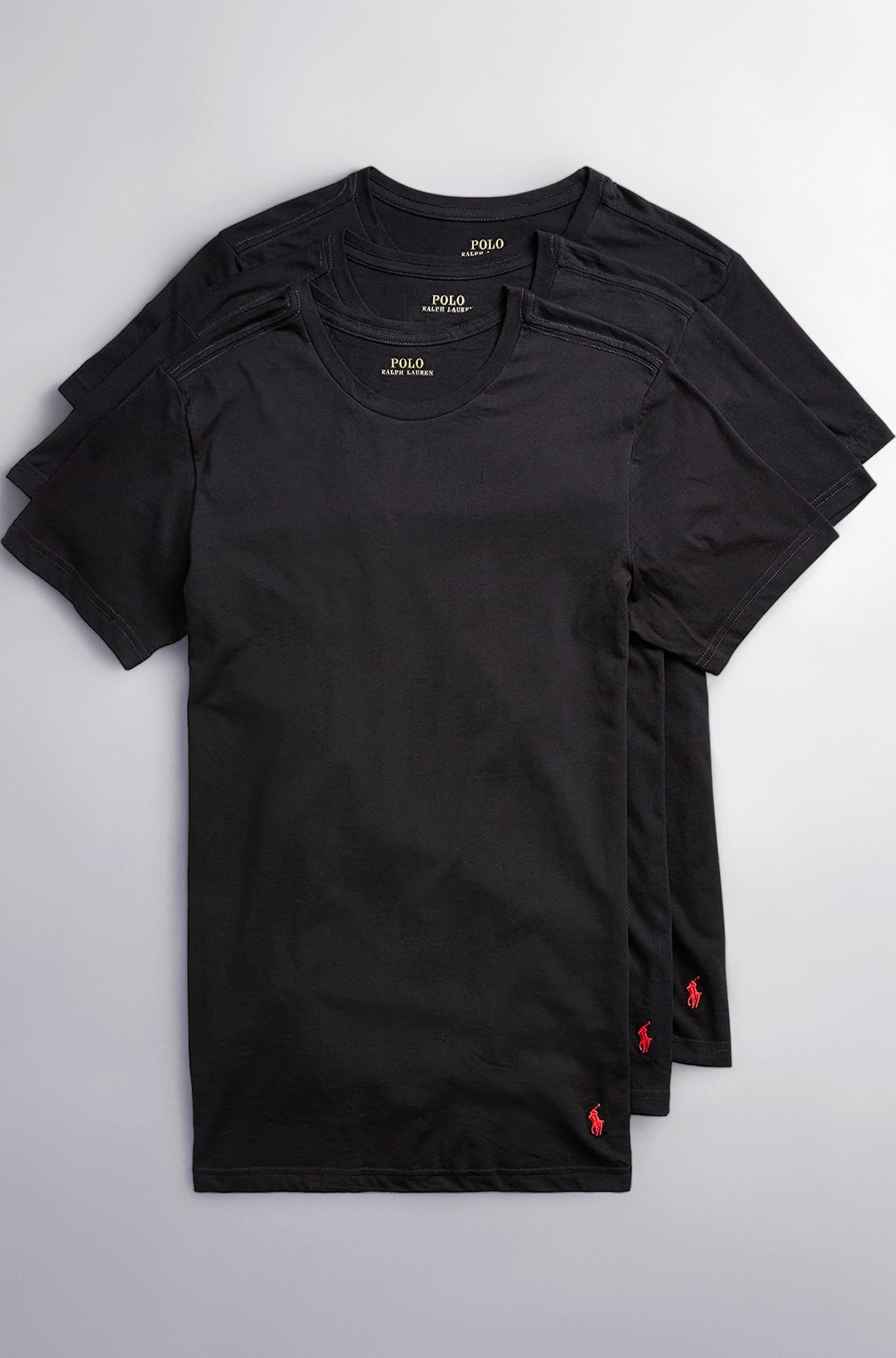 Men's Slim Fit Cotton Crew Undershirts 3-Pack