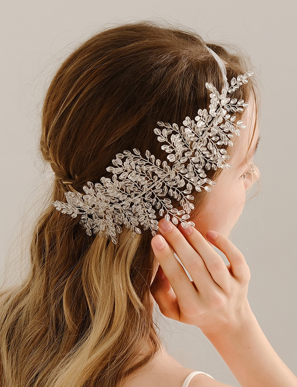 Teyglen Diadema Roja Con Diamantes De Imitación Para Boda, Corona De