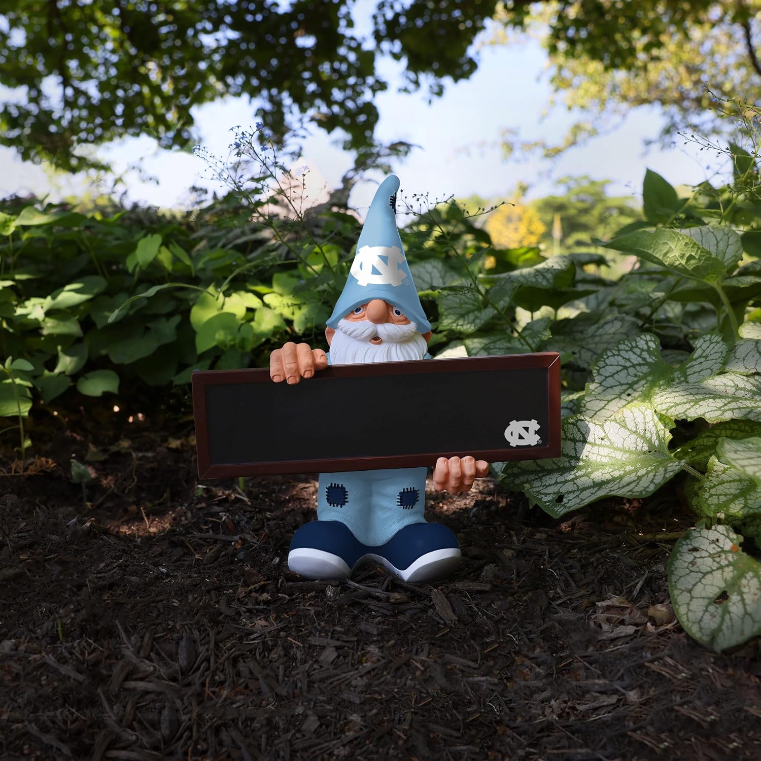FOCO North Carolina Tar Heels NCAA Chalkboard Sign Gnome