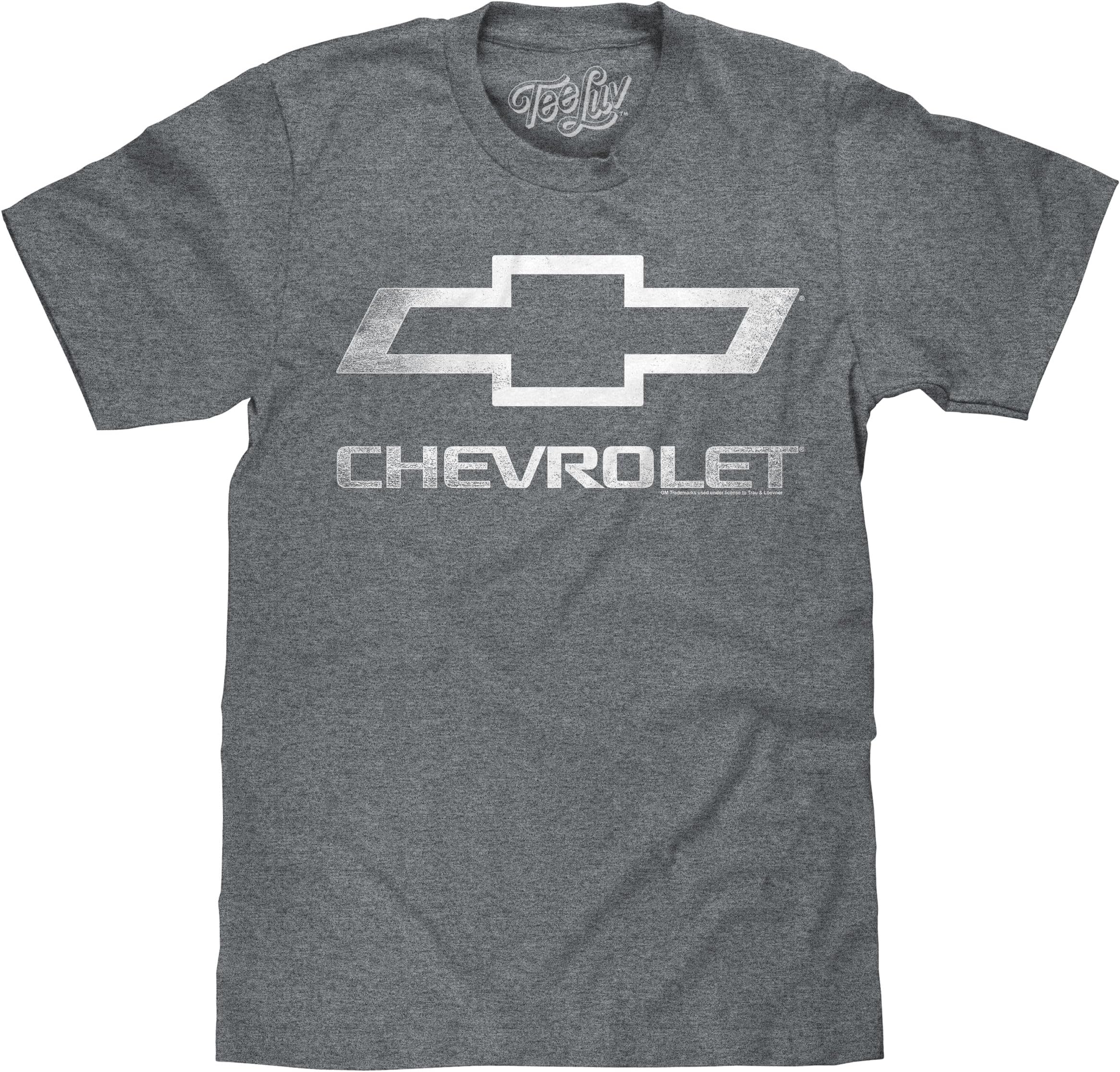 Men's Chevrolet Shirt - Licensed Distressed Chevy Bowtie Logo T-Shirt
