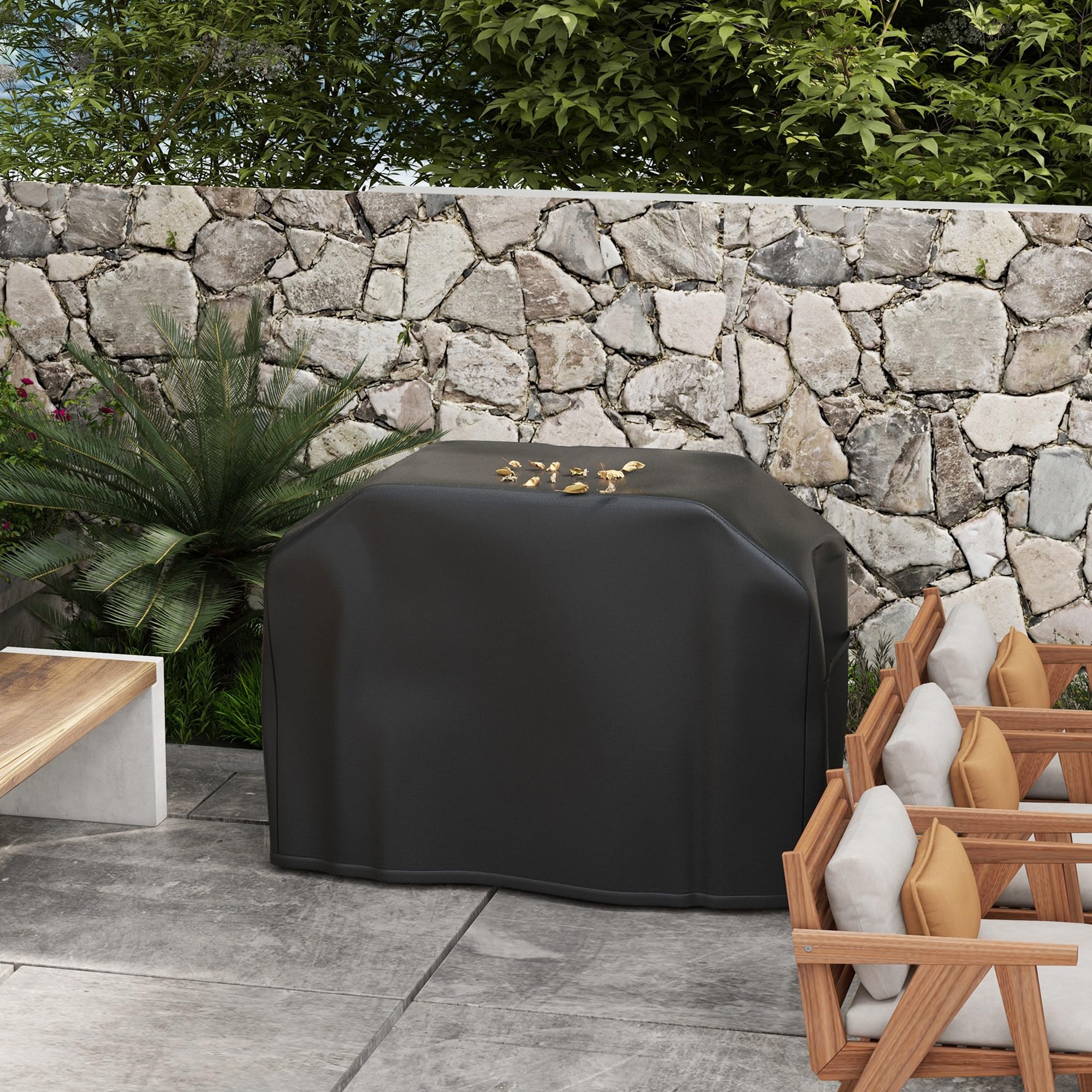 Outsunny Grillabdeckung Für Rechteckige Gasgrills – 188x71x125 Cm, Wasserdicht