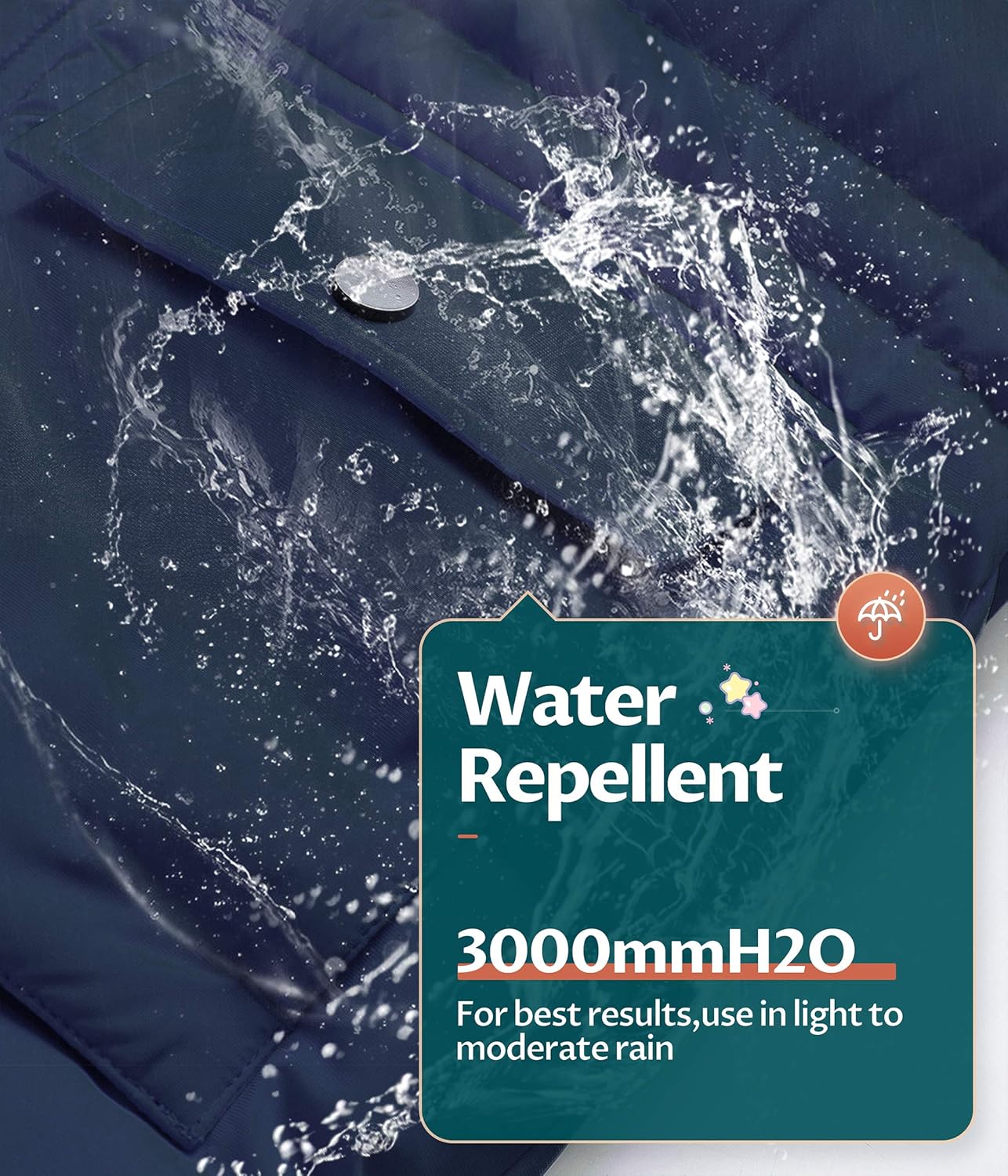 CREATMO US Boy's Winter Parka Water Resistant Hooded Puffer Fleece Lined Jackets Coats - Image 5