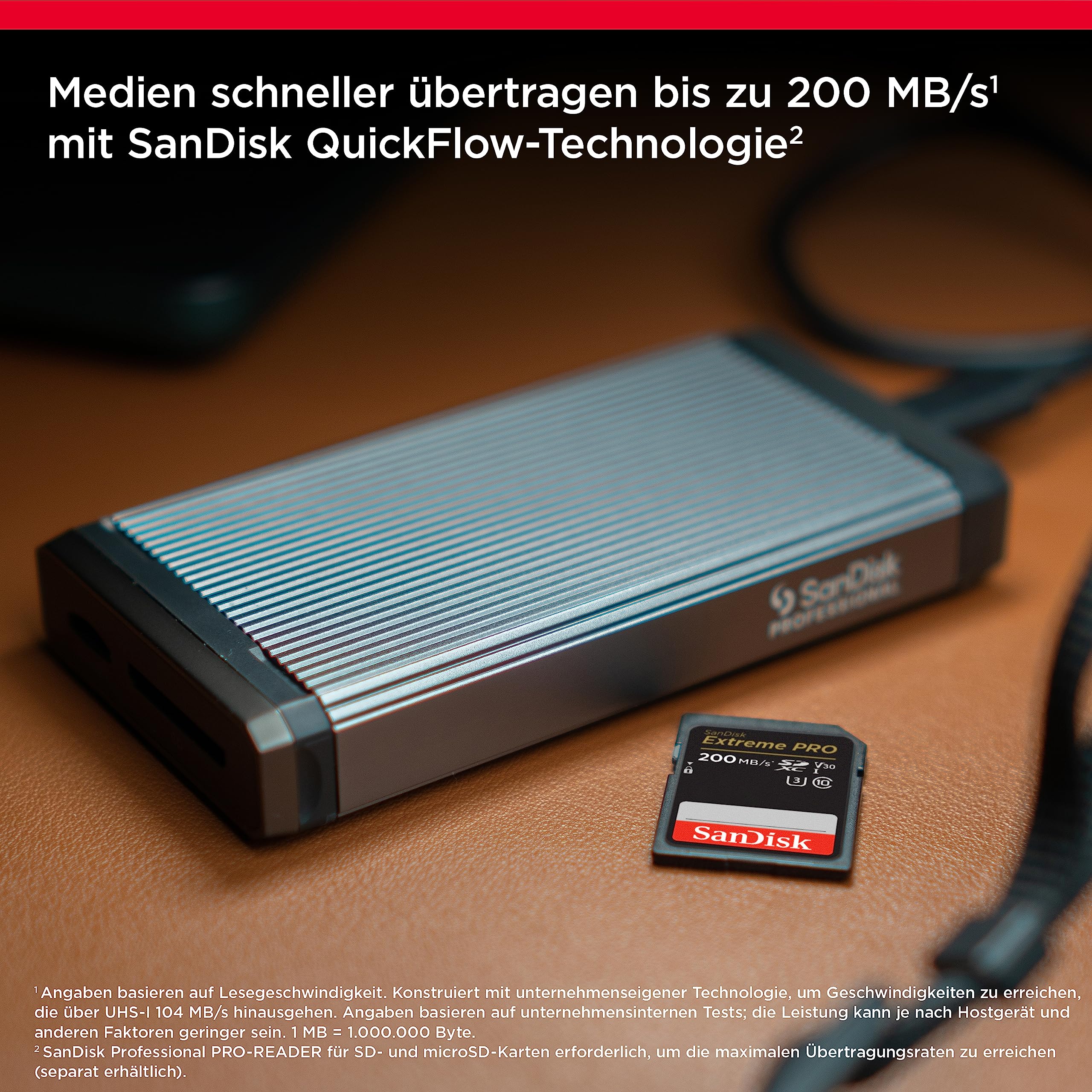 SanDisk Extreme PRO SDXC UHS-I Speicherkarte 128 GB V30 U3 200 MB/s 4K UHD