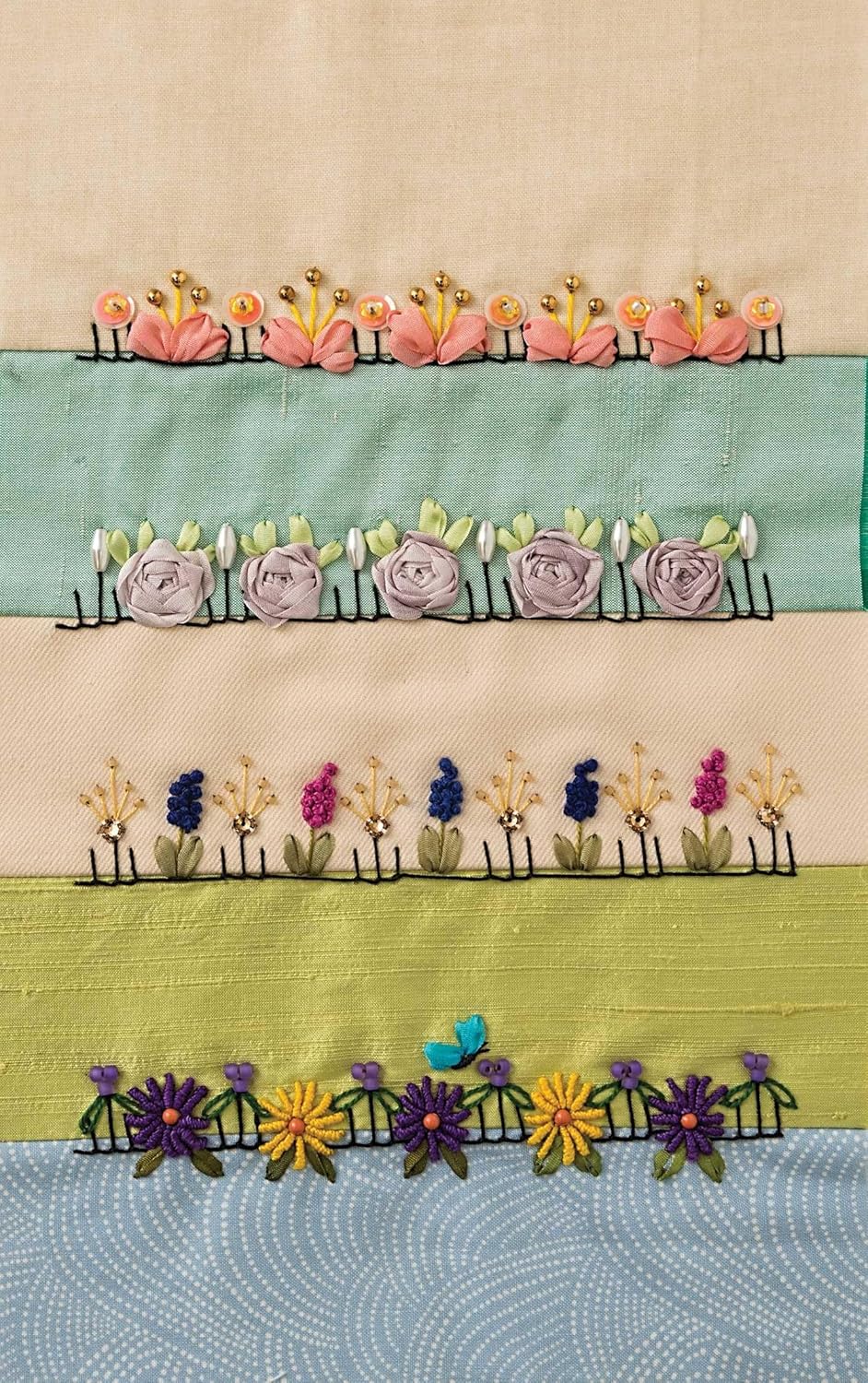Stunning Stitches for Crazy Quilts: 480 Embroidered Seam Designs, 36 Stitch-Template Designs for Perfect Placement      Paperback – May 25, 2019