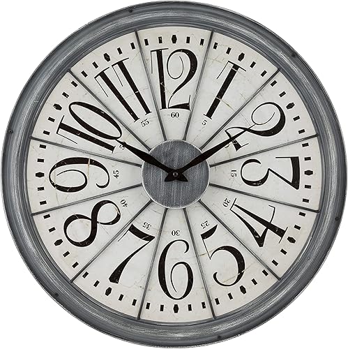 La Crosse Clock Company 404-3950 - Reloj de pared analógico (metal, 20.0in)