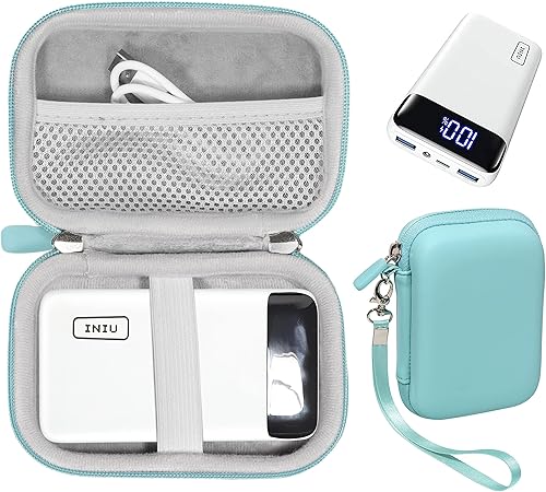 CaseSack Funda para cargador portátil INIU, USB C más delgado triple 3A de alta velocidad 10000mAh banco de energía de teléfono, 22.5W PD3.0 QC4.0
