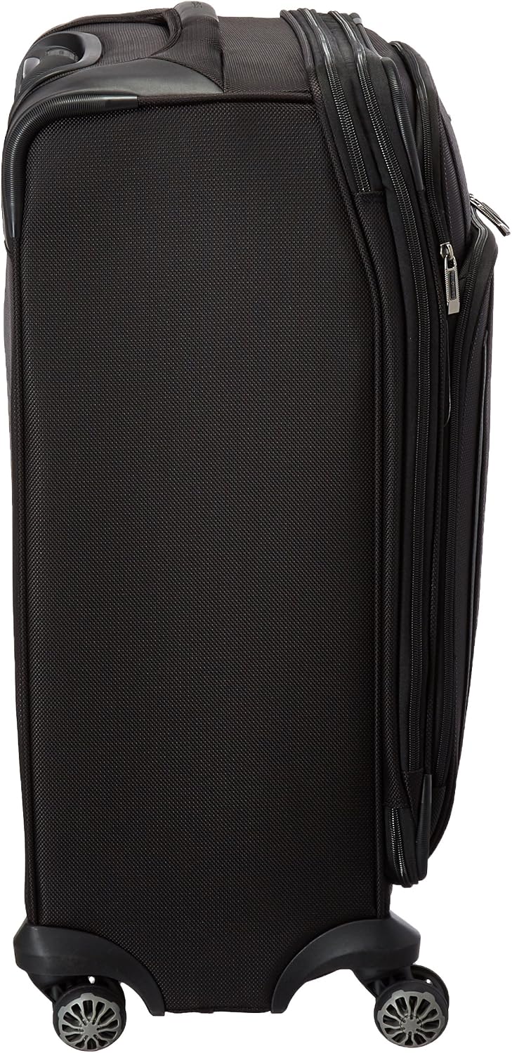 Samsonite Silhouette XV Softside Luggage with Spinner Wheels, Black, Checked-Medium 25-Inch