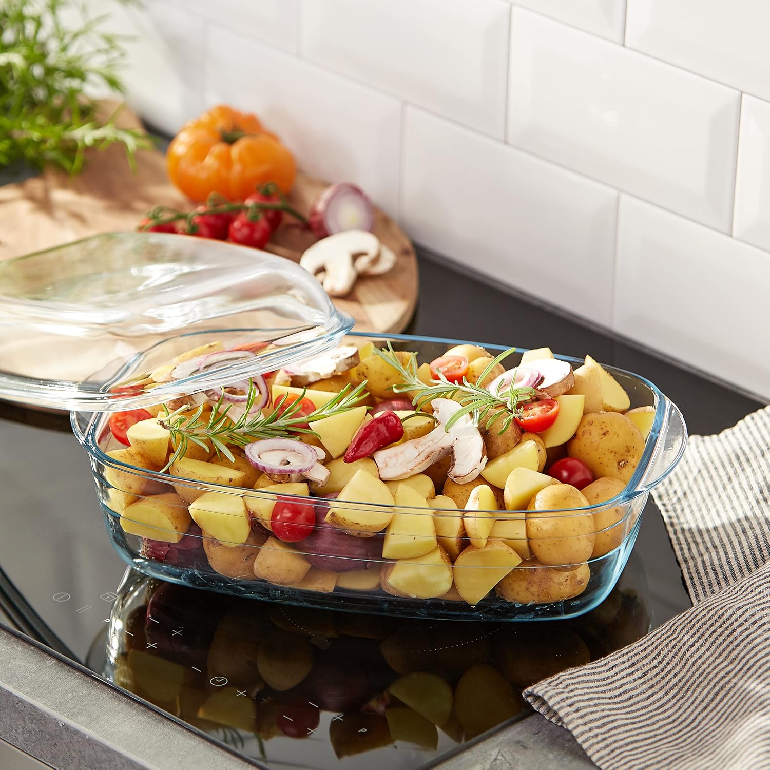 Arcuisine 4937327 – 4,5l ocusine Rectangular Casserole, Color Transparent, 37 x 14 x 22 cm