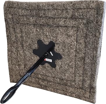 Flueblocker for a 16"x16" Chimney - Draft Stopper Wool Fireplace Plug