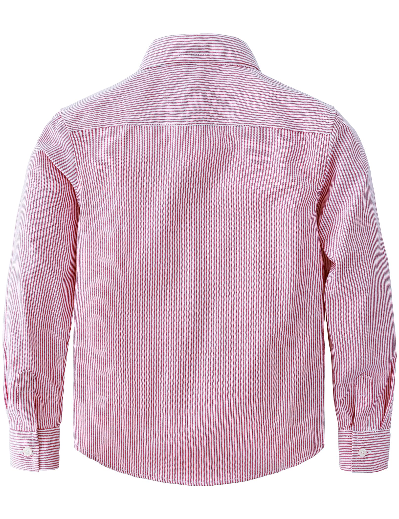 JOGAL Camisas de Vestir Oxford de Manga Larga para niños de 6 a 14 años
