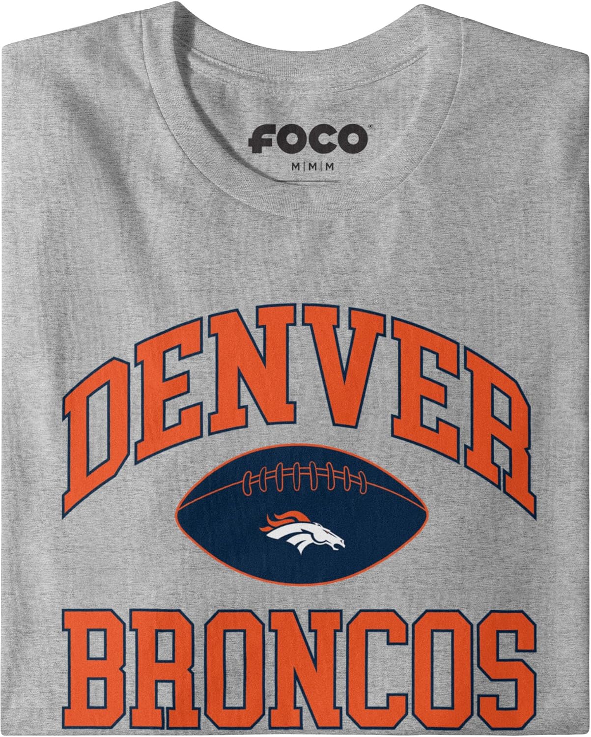 FOCO NFLチームロゴフットボールアーチ型ワードマーク半袖Tシャツ