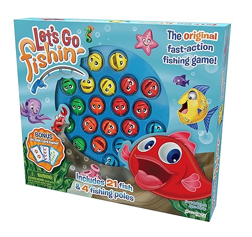 Miniatura 5 de Pressman 58 Let's Go Fishin' Combo Game, incluye juego de cartas Go Fish