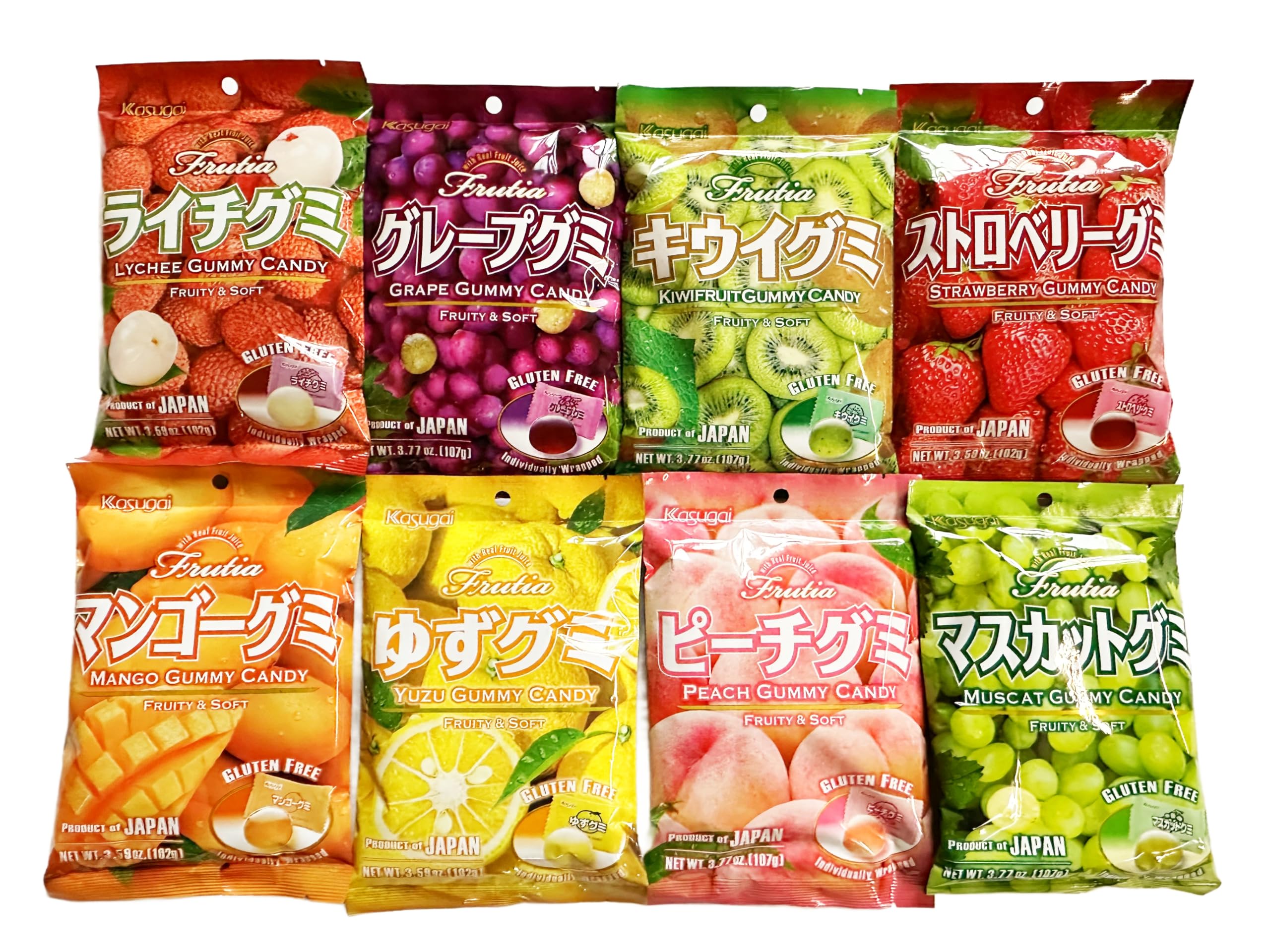 Amazon.com : Kasugai Japanese Gummy Candy Variety Pack, 8 Flavors