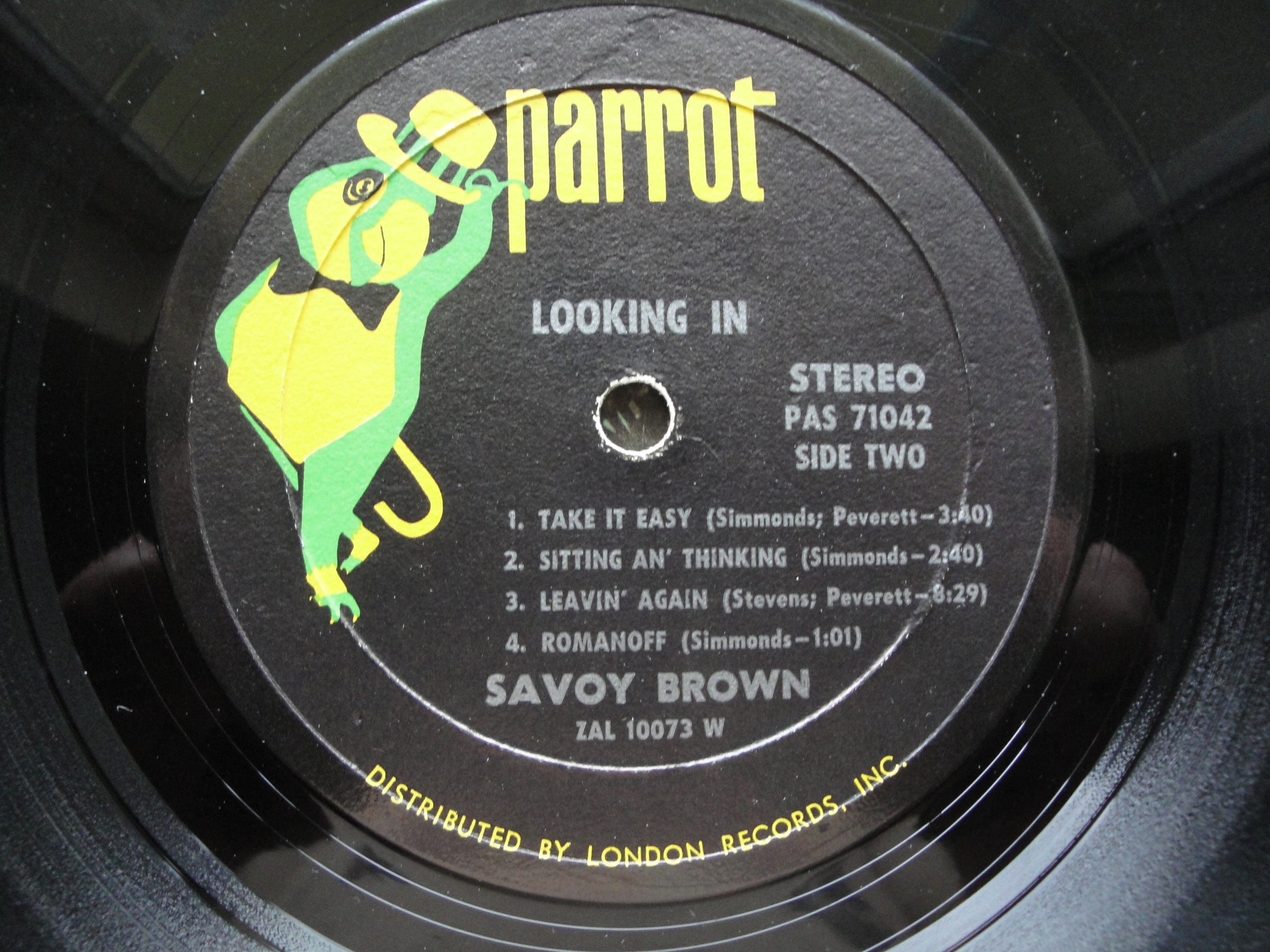 Savoy Bronw "Looking In" Original 1970 Parrot PAS-71042 Stereo Vinyl Lp Ex Blues Rock Must Have!