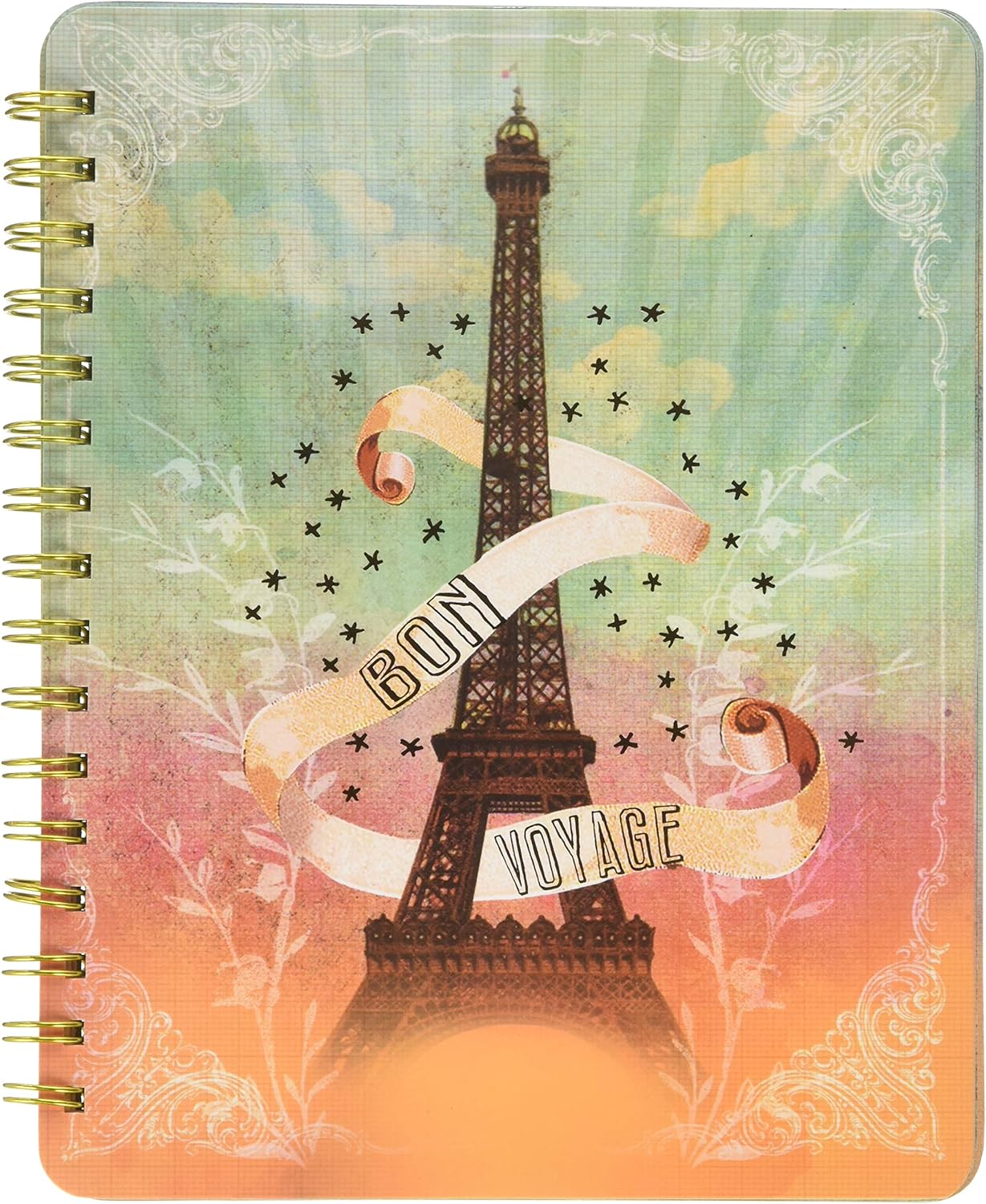Papaya Art Eiffel Tower Spiral Notebook (NB010) Office