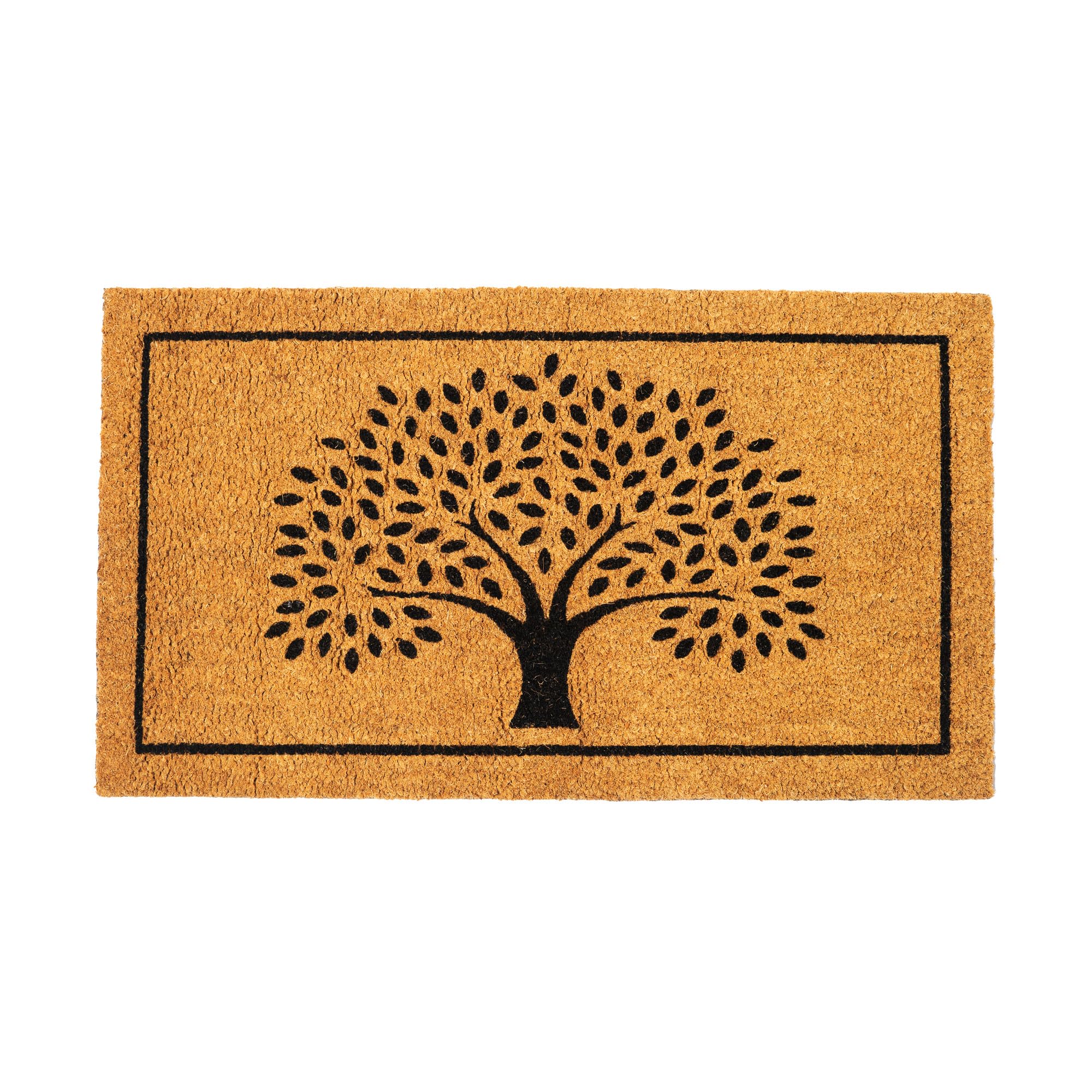 Eco Living Welcome Doormats, Natural Coco Coir Mats with Non-Slip PVC Backing, Indoor Outdoor Mats for Home & Office, Door Mat, Floor Mats for Door
