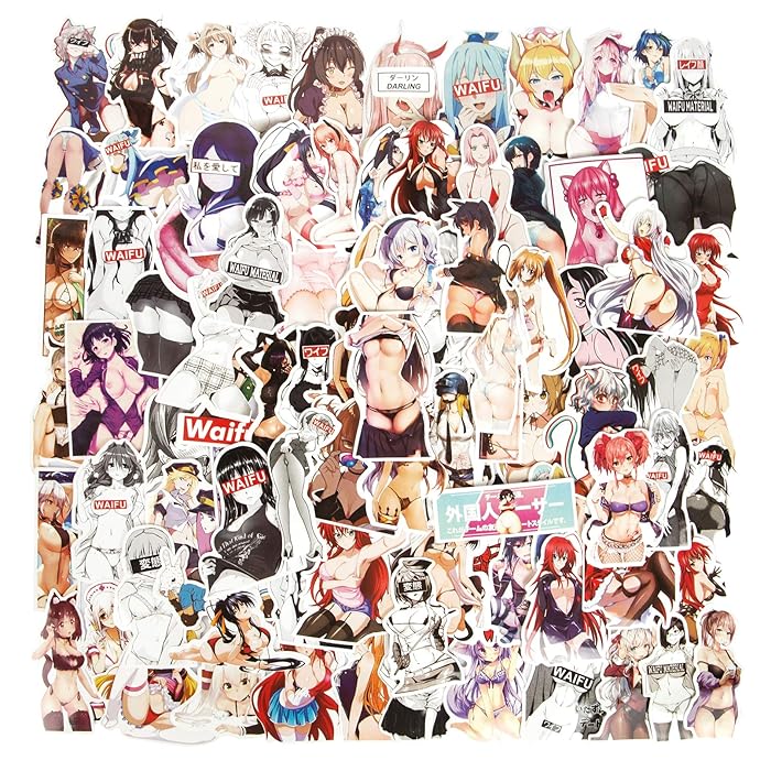 Buy Anime Stickers for Adults 100pcs, Anime Girl Stickers Cute Vinyl
