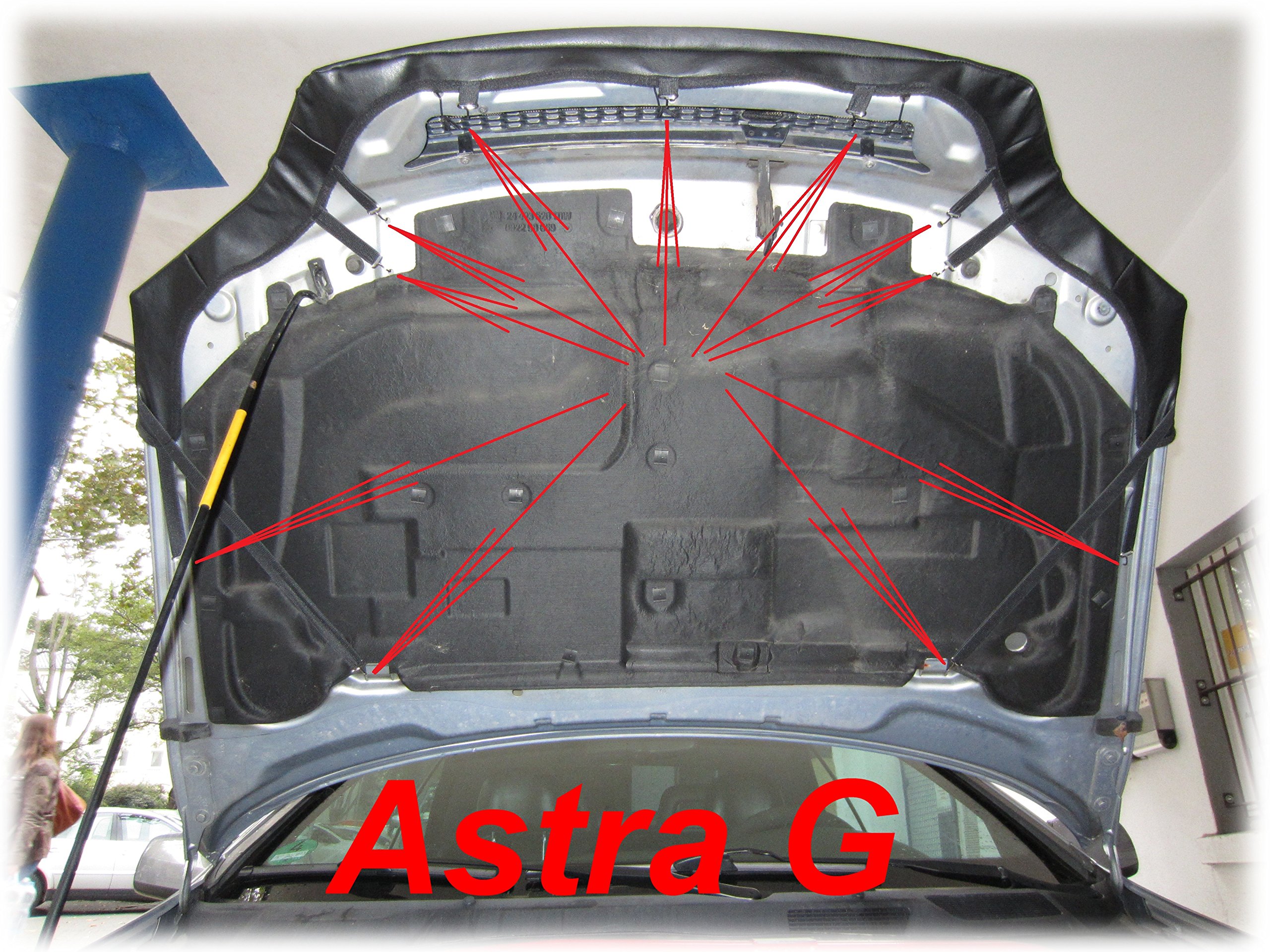AB-00138 BONNET BRA kompatybilny z Opel VAUXHALL Astra G 1998-2005 STONEGUARD PROTECTOR TUNING