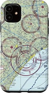 iPhone 11 KMYR Myrtle Beach Airport | Charlotte Sectional Chart Pilot Case