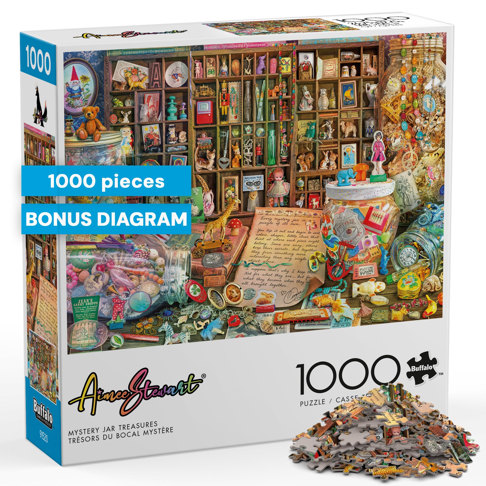 Aimee Stewart - Mystery Jar Treasures - 1000 Piece Puzzle