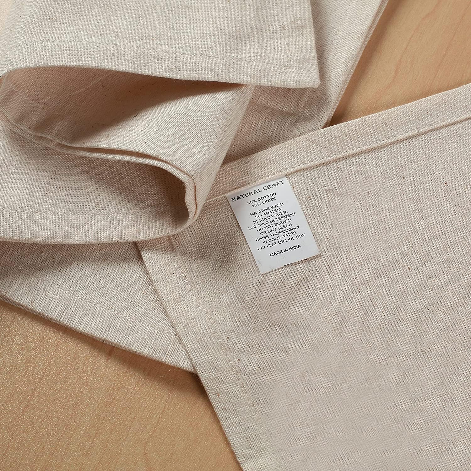Cloth Napkins Set of 12 Natural Cotton Linen Napkin 18x18 inch Washable Soft Premium Hotel Quality Ideal for Farmhouse Party Wedding Christmas Fall Thanksgiving Everyday Use Ivory - Image 4