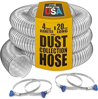 PVC Dust Collection Hose with Clamps