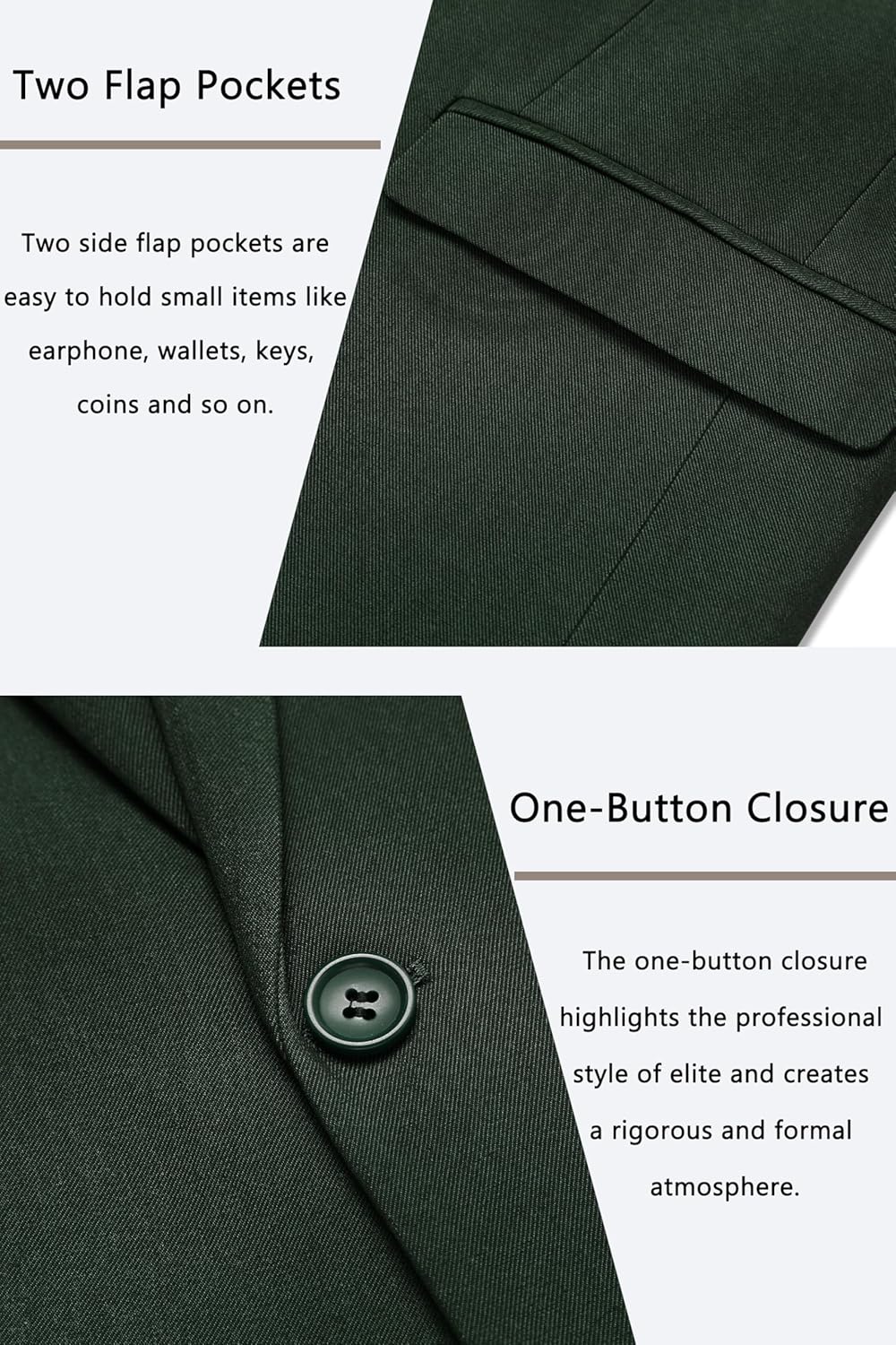 COOFANDY Men's Casual Blazer One Button Sport Coat Slim Fit Lightweight Suit Blazer Jacket - Image 5