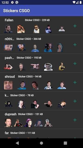 Stickers dos Players de CS:GO