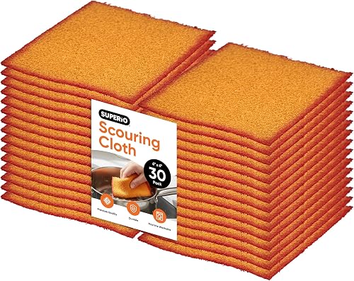 Superio Scouring Pads Non-Scratch Dish Scrubbers, Scrub Cloth for Scouring Kitch