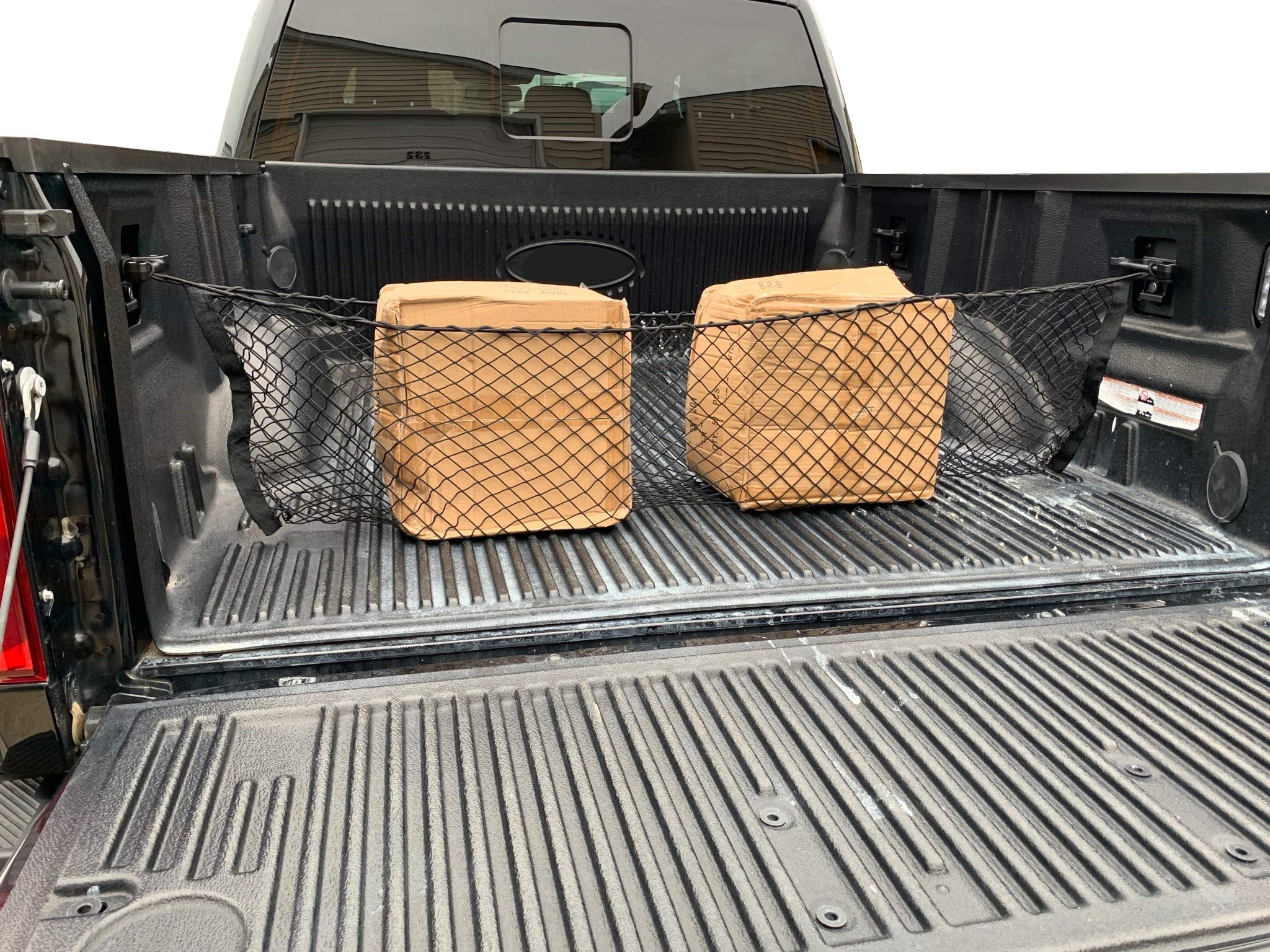 Envelope Style Trunk Mesh Cargo Net for Ford F150 2015 2022 Car