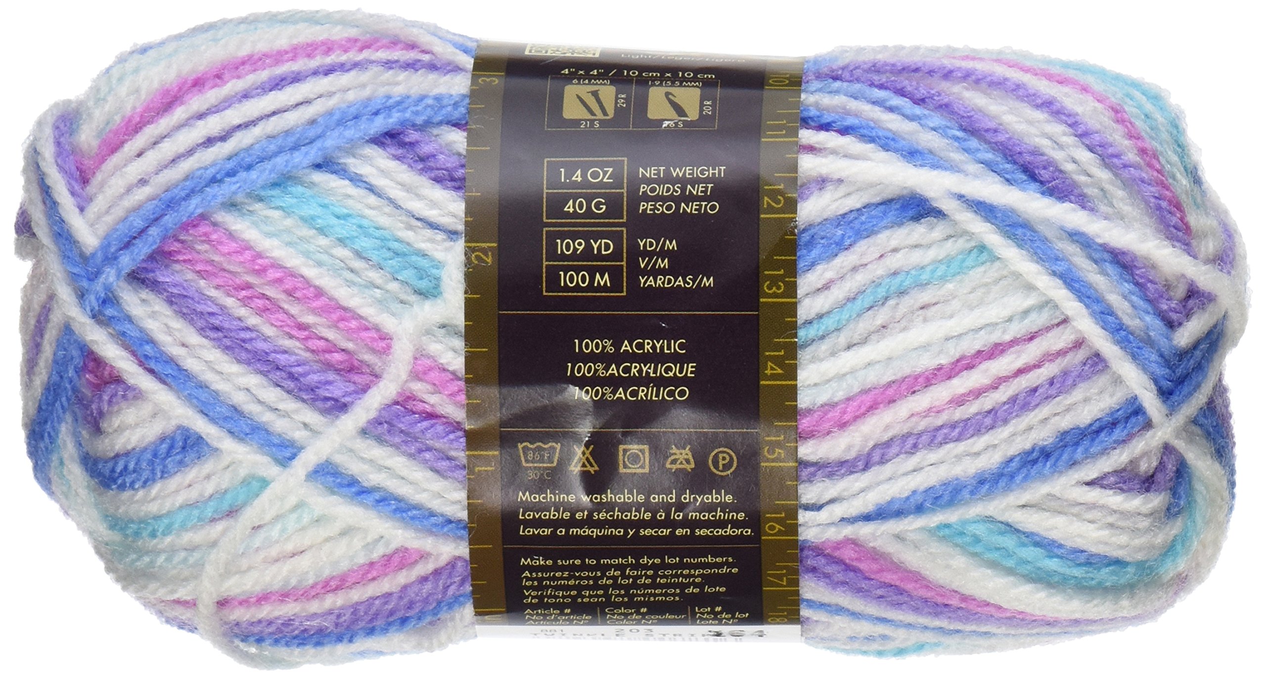 Lion Brand Yarn 881-203 Jamie Przędza, Twinkle Stripes