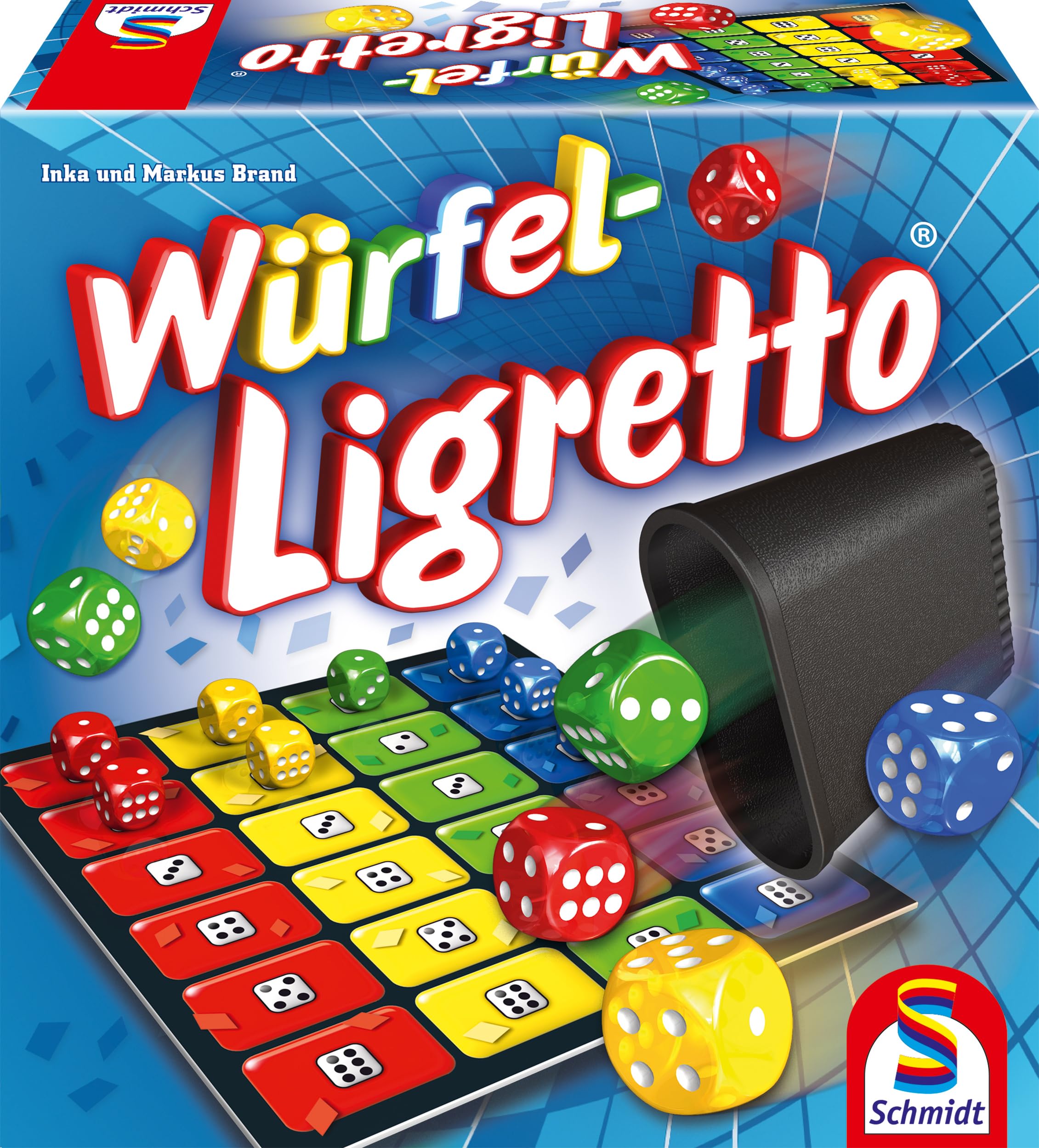 Schmidt Spiele 49611 Würfel Ligretto, Würfelspiel Single