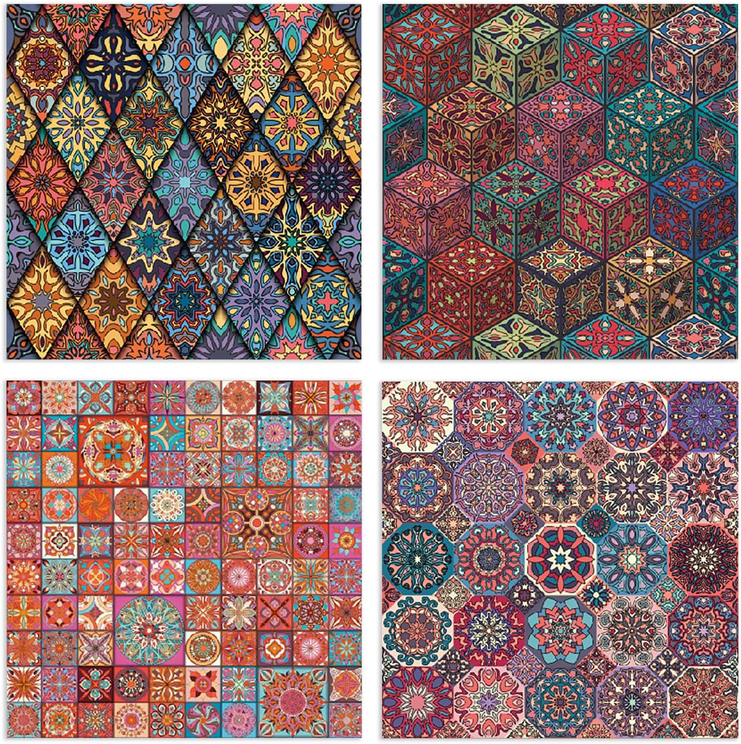 YASMEN Scrapbook Paper Art Pad, Vintage Pattern Cardstock Paper 6"×6", Decoupage Craft Paper, Scrapbooking Card Making Paper Pack for Junk Journal Decorative Background Gift Cards Album - 24 Sheets