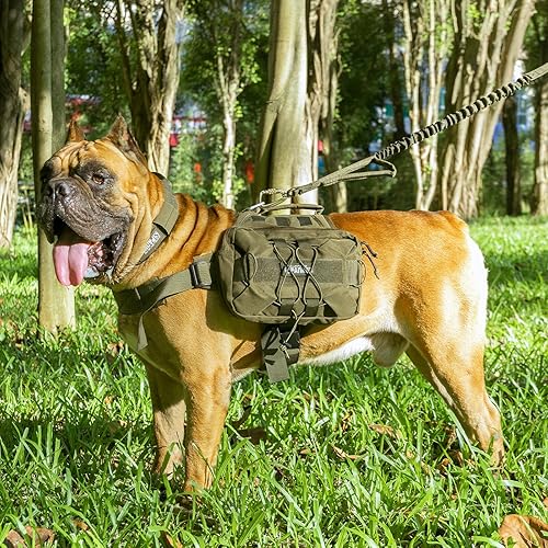 Miniatura 8 de EXCELLENT ELITE SPANKER Paquete de mochila para perros, mochila para camping, senderismo, perro mediano y grande con 2 bolsillos laterales