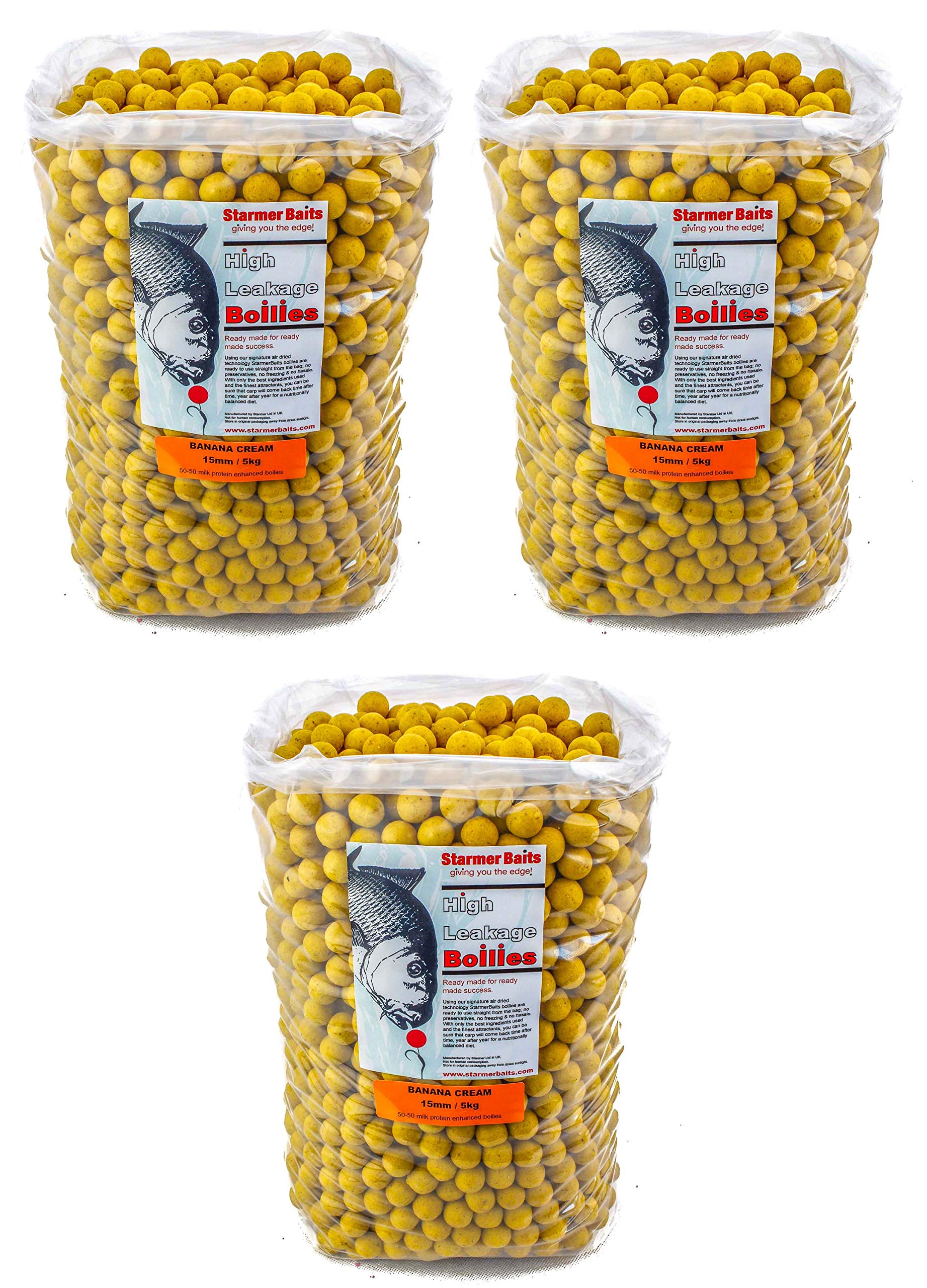 starmerbaits Banana cream/boilies / 15mm / 15kg
