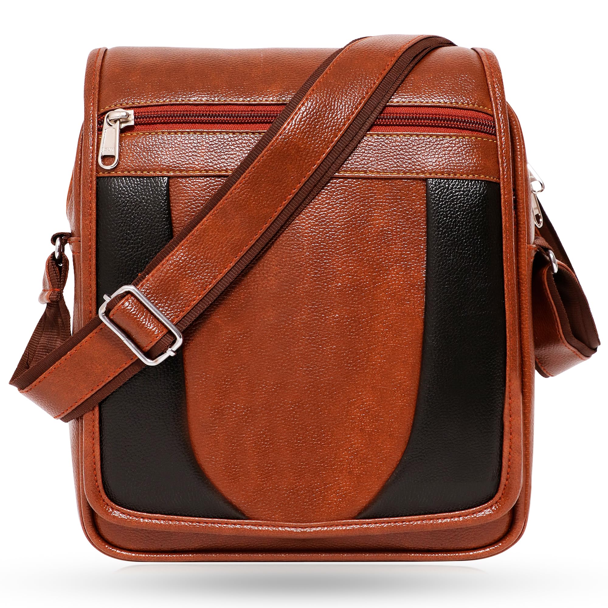 Bagneeds® Casual Crossbody PU Leather Unisex Sling Bag (Tan) (B0CXMFL2BZ) Amazon Price History, Amazon Price Tracker