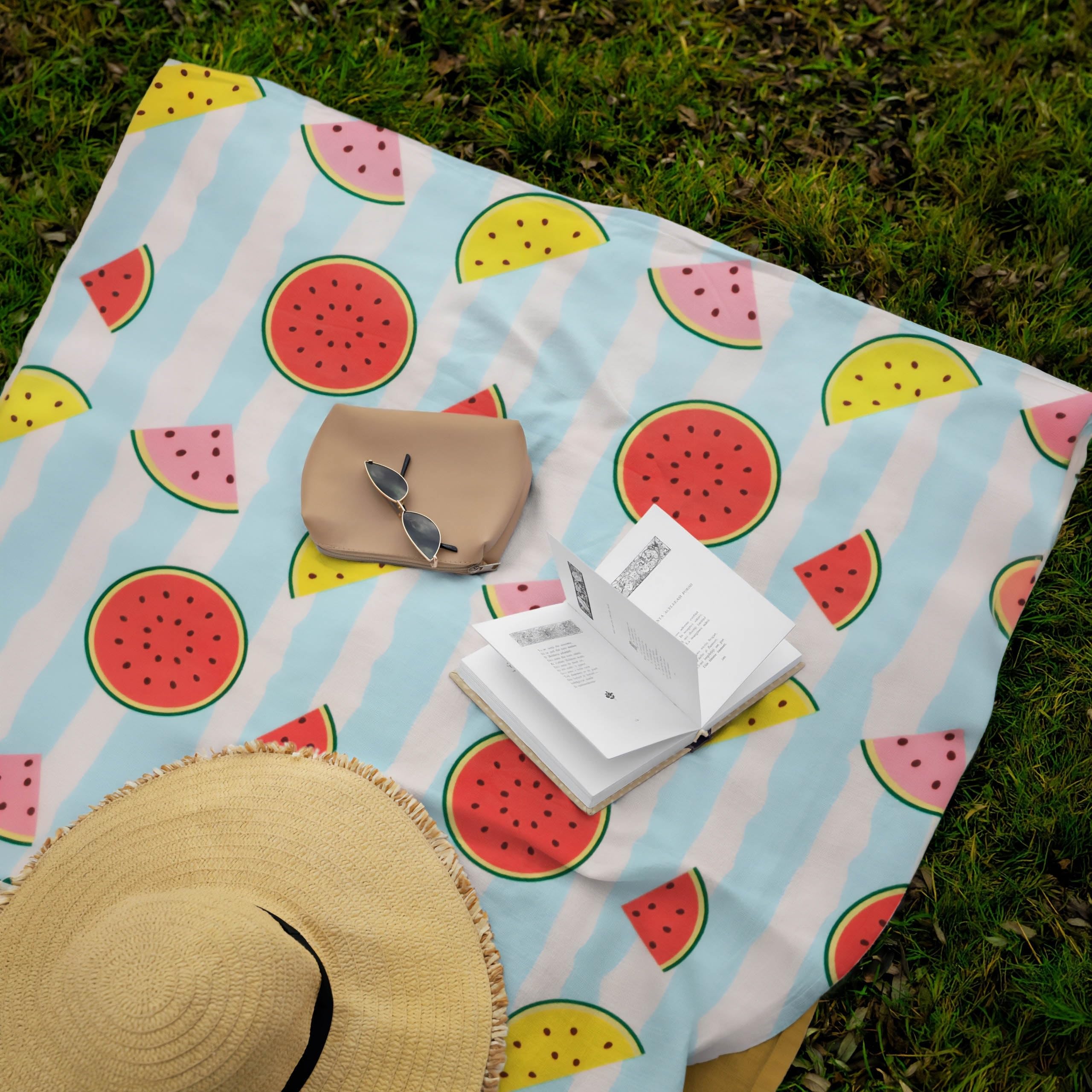 Coperta da picnic con isolamento termico, tappetino da spiaggia, impermeabile, con manico (multicolore, 200 x 200 cm)