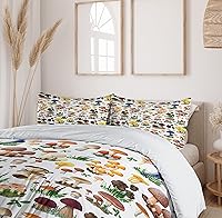 Vista 6 de Ambesonne - Juegos de funda de edredón multicolor, en colores y tres tamaños.