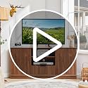 Bifins Corner TV Stand for TVs up to 65 inch,Modern Entertainment Center image 7