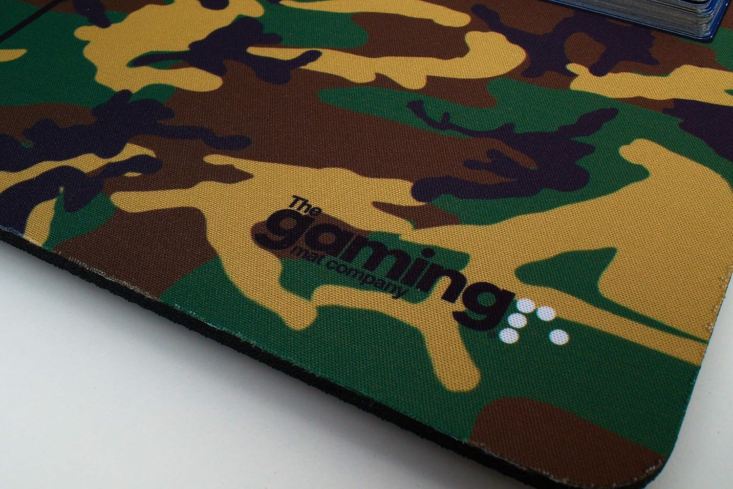 The Gaming Mat Company 2 Player Compatible Pokemon Playmat & Carry Bag- 28" x 18" x 0.16" Camouflage Pokemon Playing Mat- Pokemon TCG Playmat for Pokemon Cards- 29.5" x 3.6" Storage Case Tube