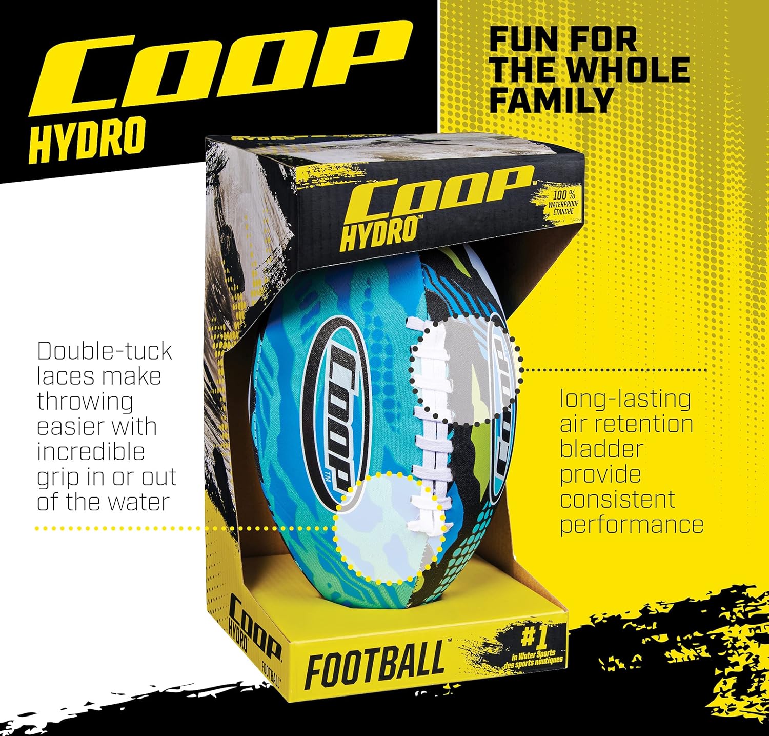 COOP Hydro Waterproof Football, 9.25 Inches , Blue : Everything Else