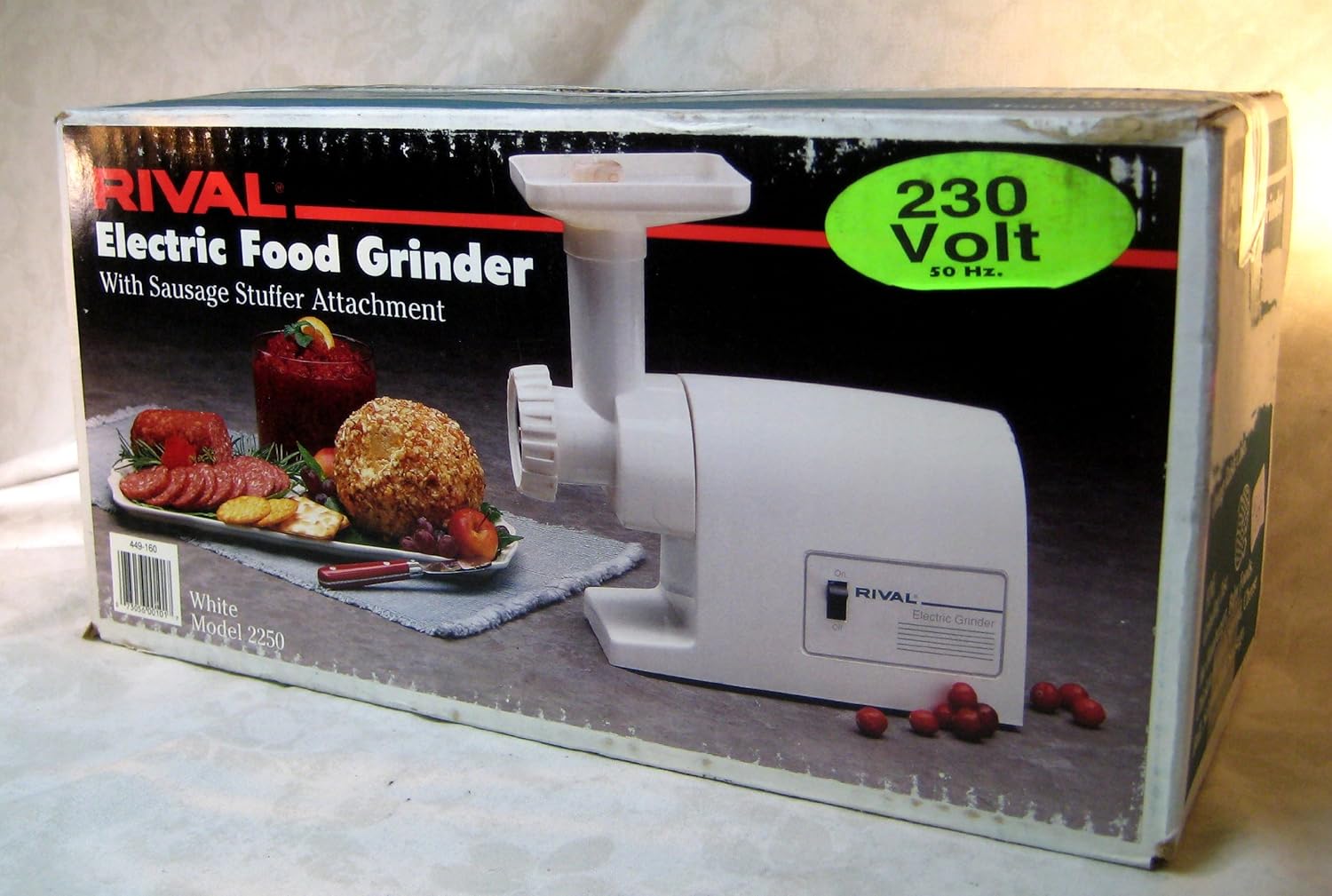 Rival 2250 Electric Food Grinder with Sausage Stuffer Attachment, 220volt Amazon.co.uk Home