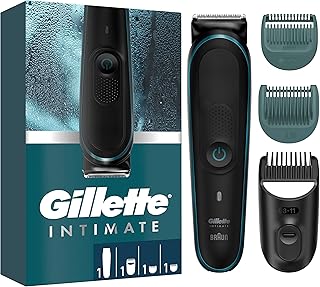 Gillette Intimate Trimmer Herren i5 für den Intimbereich, SkinFirst Intimrasierer Mann mit lebenslang scharfen Klingen, wa...