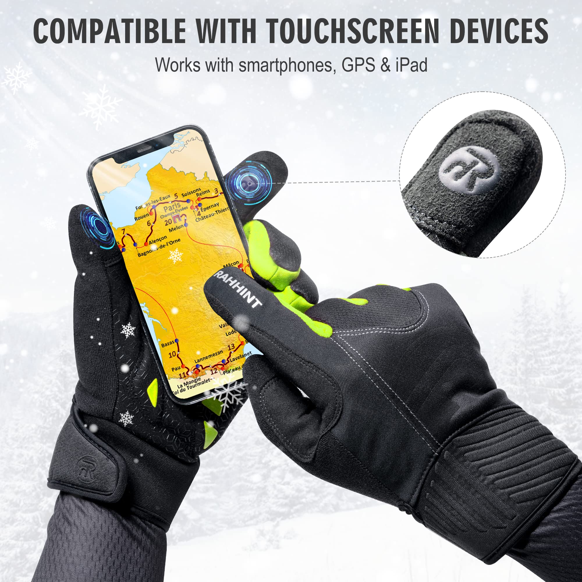 rahhint handschuhe gloves men women winter cycling gloves winter gloves cycling gloves touchscreen gloves thermal waterproof gloves mtb gloves for cycling running hiking non slip shock absorbent Sports & Outdoors team_Los Angeles Lakers Mietdauer in Monaten:3 TOP 10 BEST Bicycle