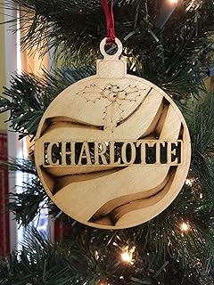 Personalized gift, Name ornament, wooden name ornament, First Christmas, Gift, Family name, tree, ornaments, Christmas, Holiday ornament decoration