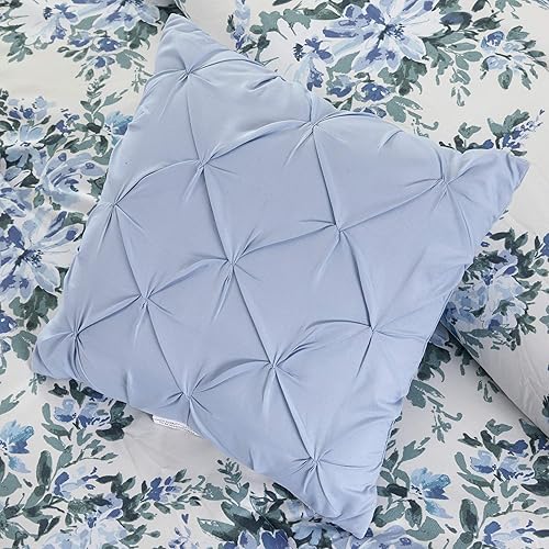 Miniatura 6 de Modern Threads Lily - Juego de ropa de cama completo de 8 piezas impresas para todas las estaciones con fundas a juego, almohadas decorativas y