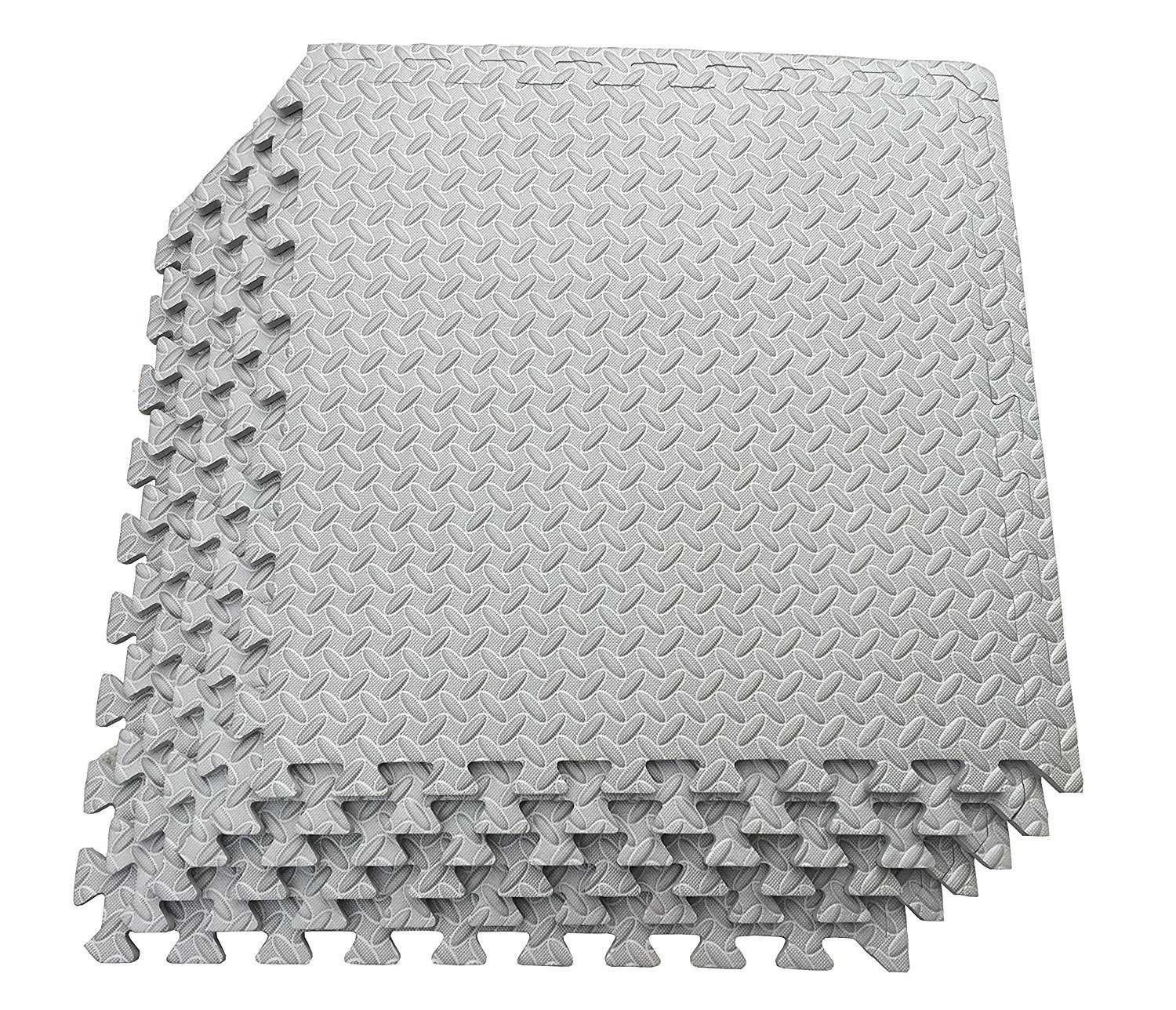 Kobo AC-62 Puzzle Exercise Mat, EVA Foam Interlocking Tiles, Protective Flooring for Gym Equipment and Cushion for Workout...