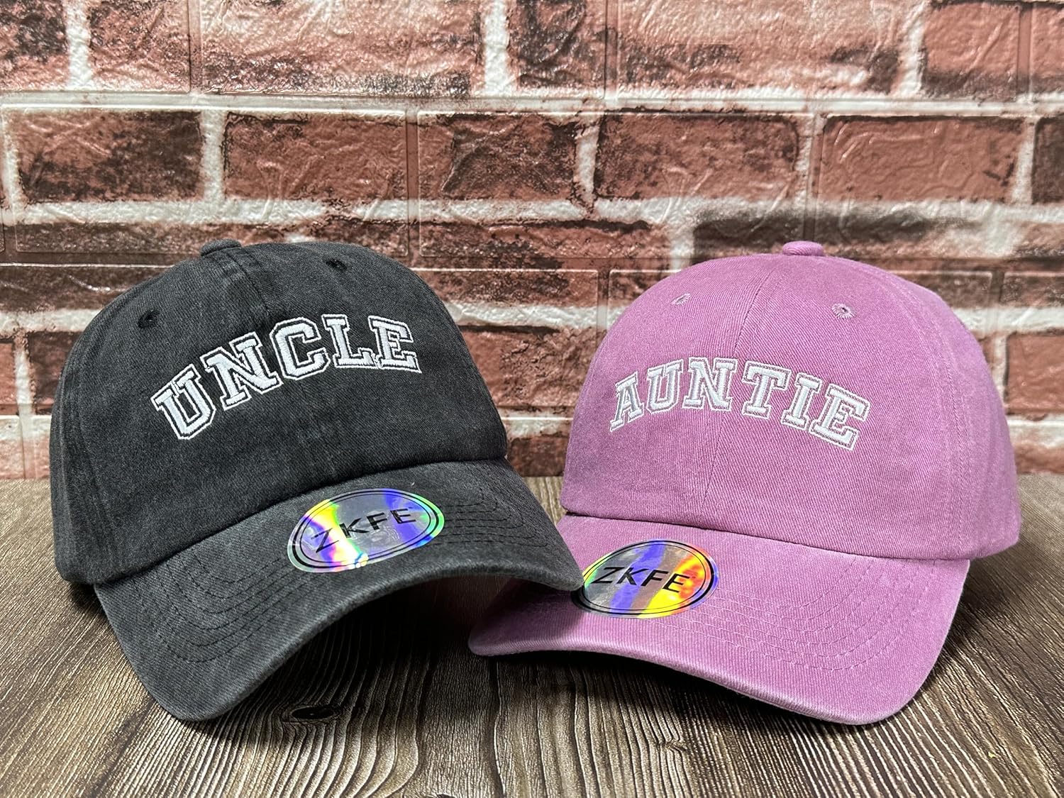 Embroidered Papa Mama Mini Captain First Mate Matching Hats - Image 3