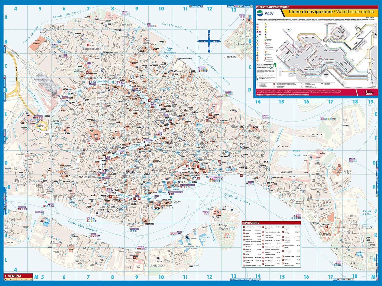 Venice Laminated Map by Borch (English, Spanish, French, Italian and German) (English, Spanish, French, Italian and German Edition)      Map – January 30, 2018